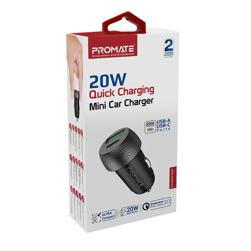 Promate PowerDrive-PD20 Mini Car Charger