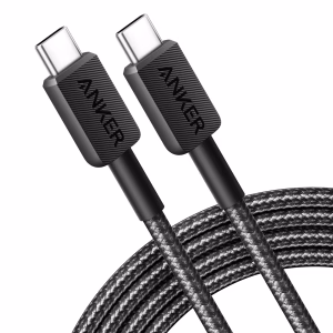 Anker 322 Usb-C to Usb-C Cable (6FT, 60W, Braided) Black