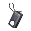 Anker MagGo Power Bank (10K, 30W, Built-in Usb-C Cable, Made for Apple Watch) Black