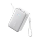 Anker Nano Power Bank (10K, 45W, Built-in Retractable Usb-C Cable) White