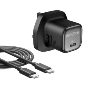 Anker Zolo Charger (30W, PD 3.0, With 1.0m C to C Cable) Black