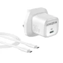 Anker Zolo Charger (30W, PD 3.0, With 1.0m C to C Cable) White
