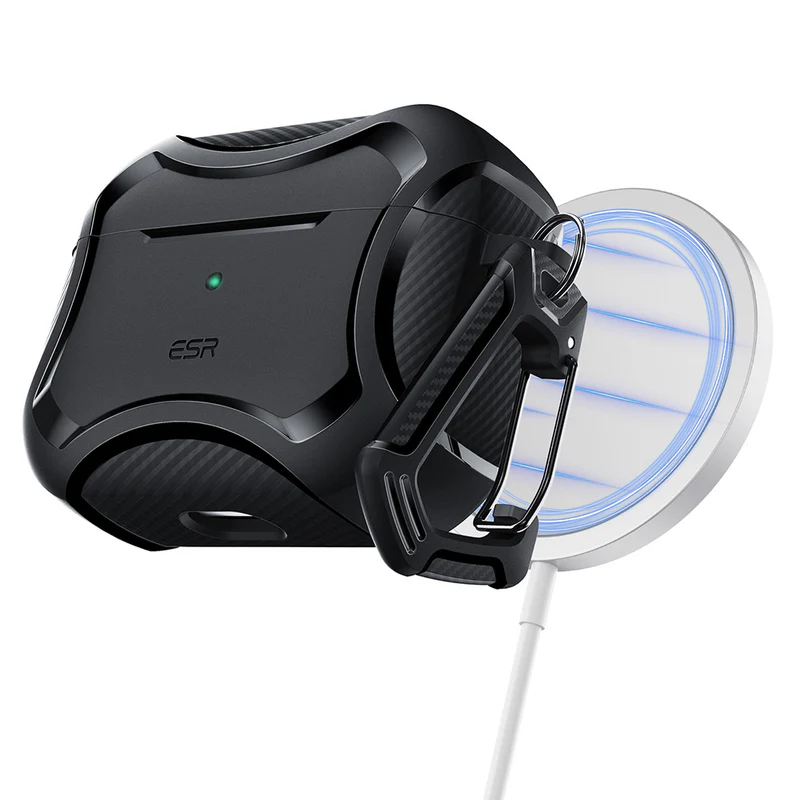 ESR Cyber Armor Tough Case with HaloLock for AirPods Pro - Black