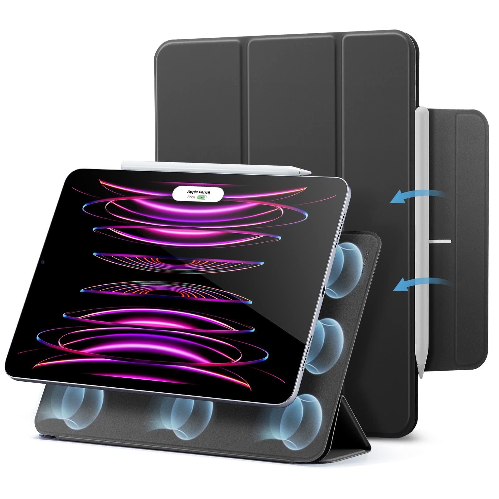 ESR Rebound Pencil Case Black For iPad Pro 12.9