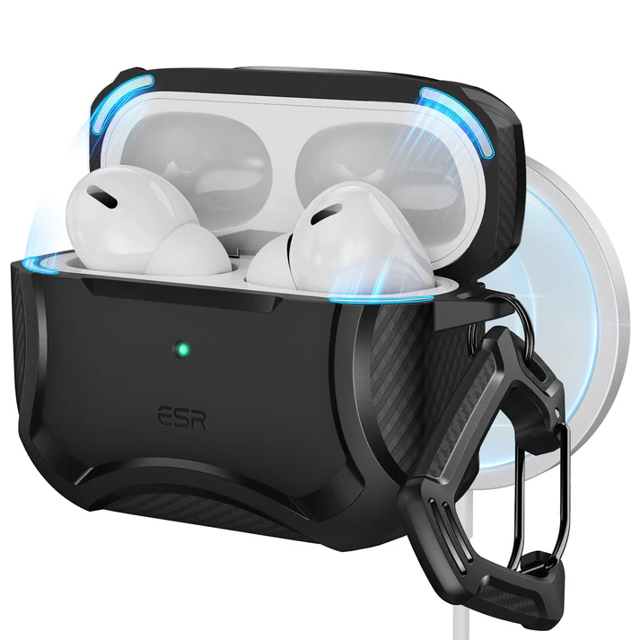 ESR Cyber Armor Tough Case with HaloLock for AirPods Pro - Black