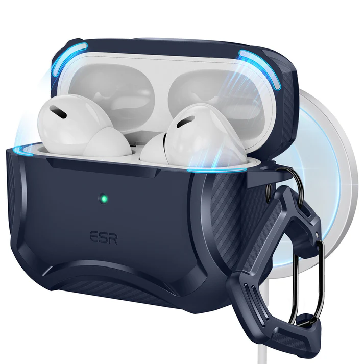ESR Cyber Armor Tough Case with HaloLock for AirPods Pro - Blue
