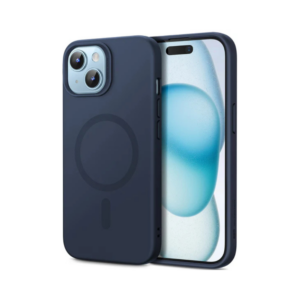 ESR Cloud Soft Case (HaloLock) [iPhone 15 Compatible, Dark Blue]